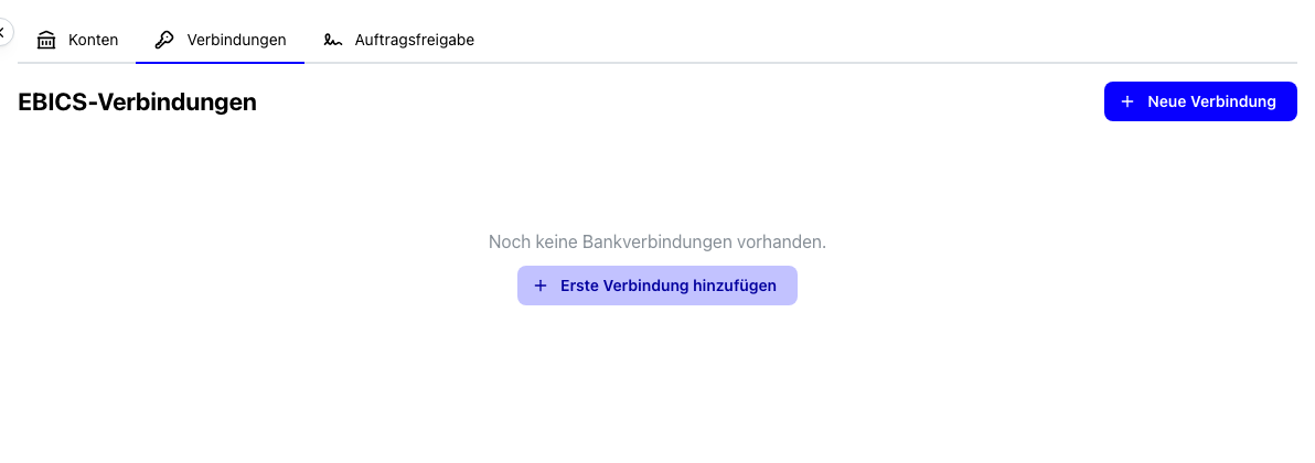 EBICS-Verbindungen im Banking-Bereich