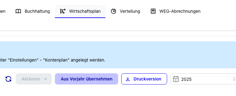 Druckversion im Wirtschaftsplan